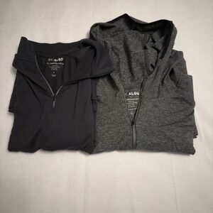 01.Algo Performance 1/4 Zip Lightweight‎ Long Sleeve Lot Of 2 See Description